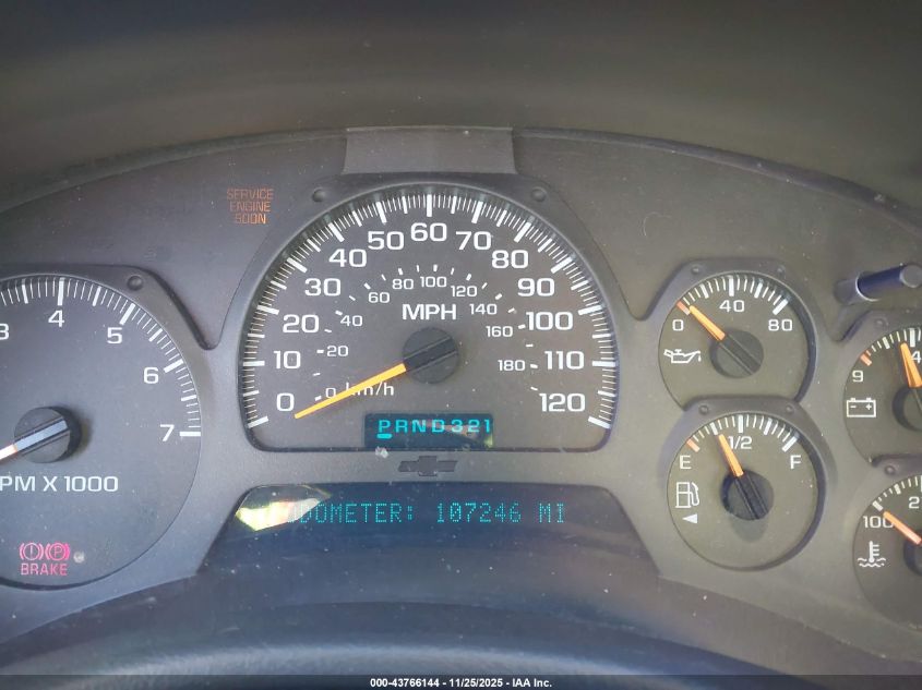 2002 Chevrolet Trailblazer Ltz VIN: 1GNDS13S622120320 Lot: 43766144