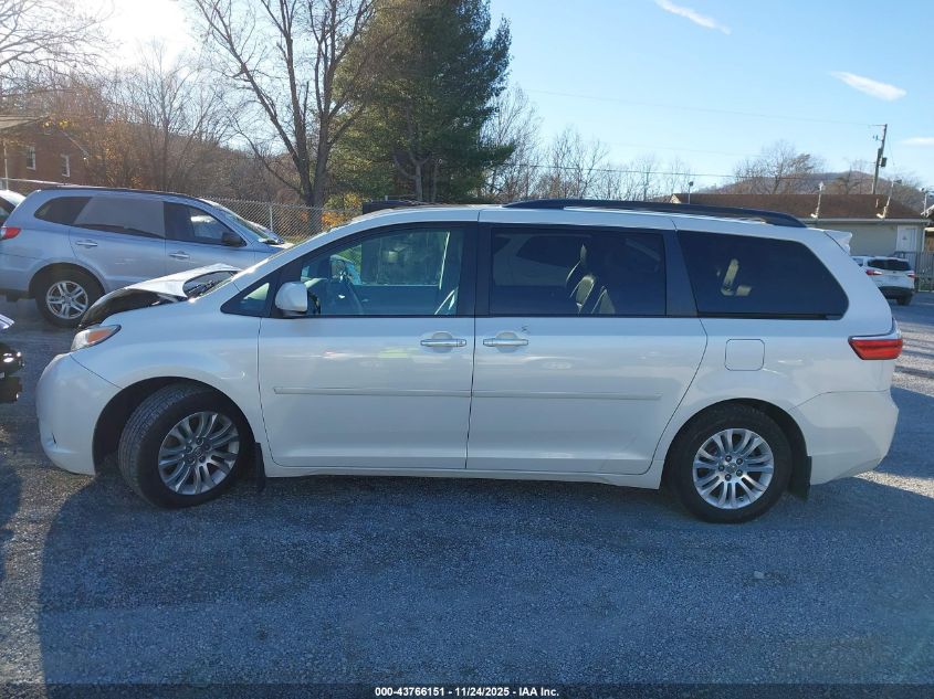 2015 Toyota Sienna Xle Premium 8 Passenger VIN: 5TDYK3DC1FS687255 Lot: 43766151
