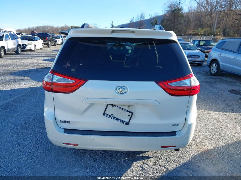 2015 Toyota Sienna Xle Premium 8 Passenger VIN: 5TDYK3DC1FS687255 Lot: 43766151