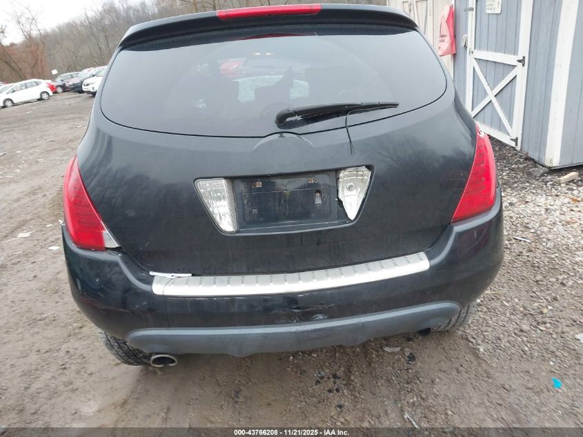 2006 Nissan Murano S VIN: JN8AZ08W26W552404 Lot: 43766208