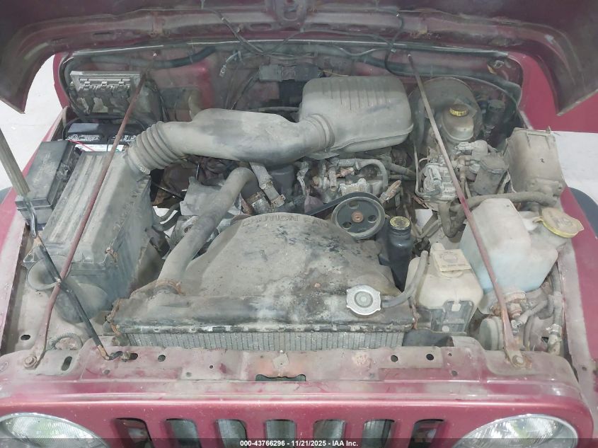 1999 Jeep Wrangler Se VIN: 1J4FY29P1XP486585 Lot: 43766296