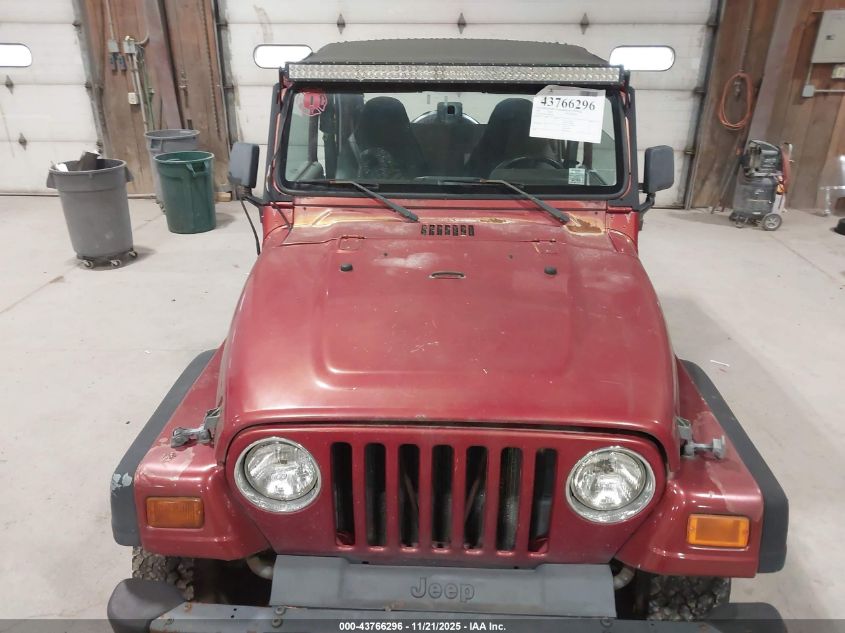 1999 Jeep Wrangler Se VIN: 1J4FY29P1XP486585 Lot: 43766296