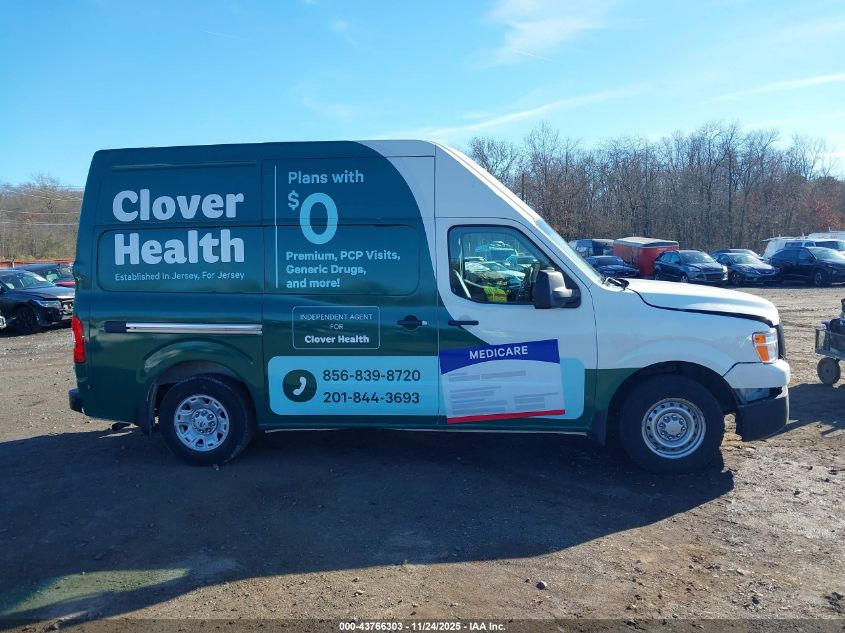 2020 Nissan Nv Cargo Nv2500 Hd S High Roof V6 VIN: 1N6BF0LY0LN810435 Lot: 43766303