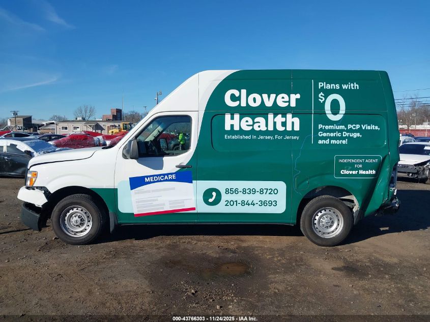 2020 Nissan Nv Cargo Nv2500 Hd S High Roof V6 VIN: 1N6BF0LY0LN810435 Lot: 43766303