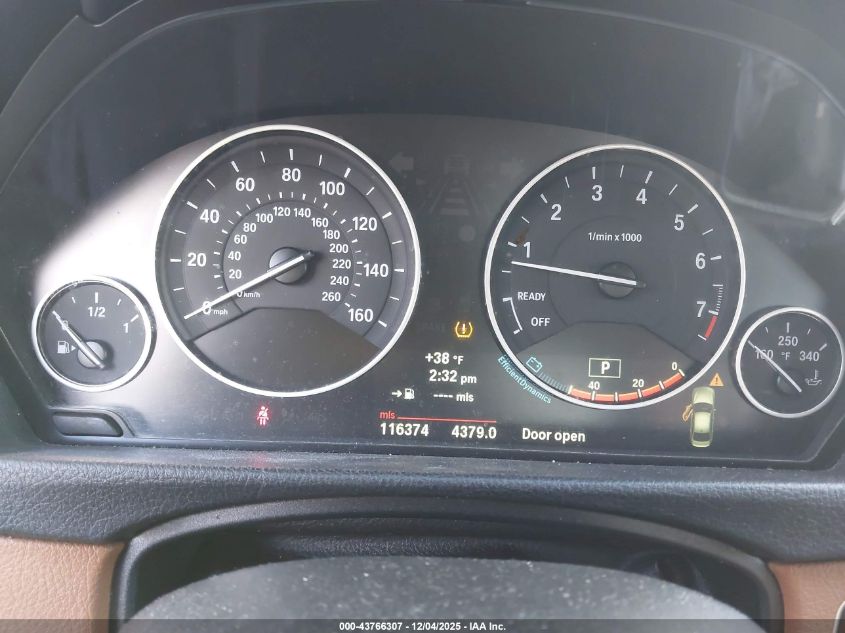 2013 BMW 328I xDrive VIN: WBA3B3C5XDF535711 Lot: 43766307