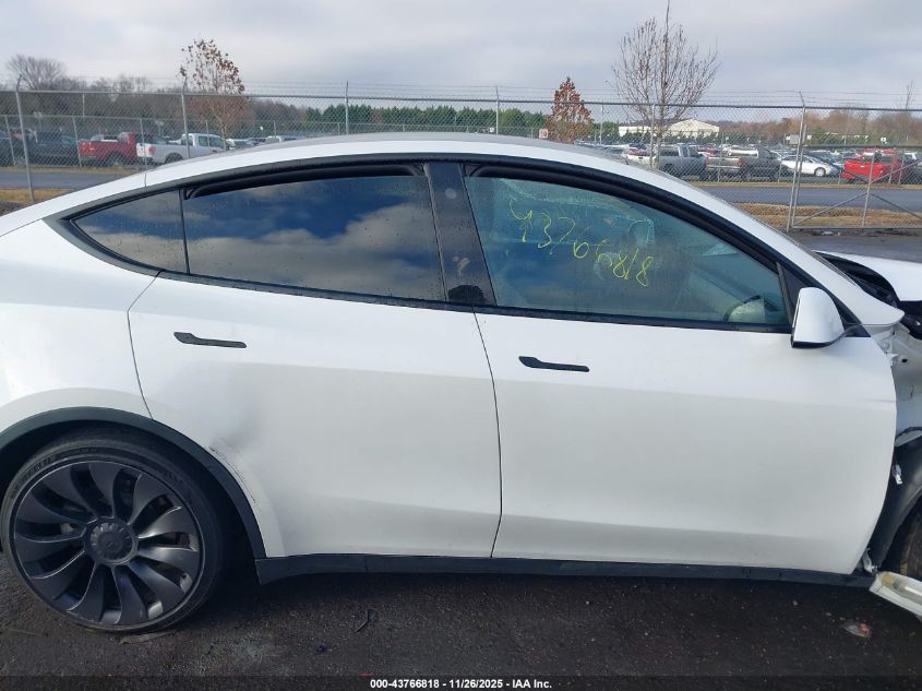 2021 Tesla Model Y Long Range Dual Motor All-Wheel Drive VIN: 5YJYGAEE5MF191382 Lot: 43766818