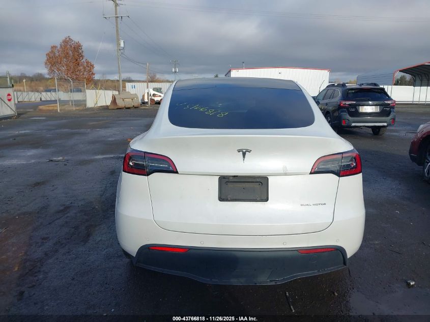 2021 Tesla Model Y Long Range Dual Motor All-Wheel Drive VIN: 5YJYGAEE5MF191382 Lot: 43766818