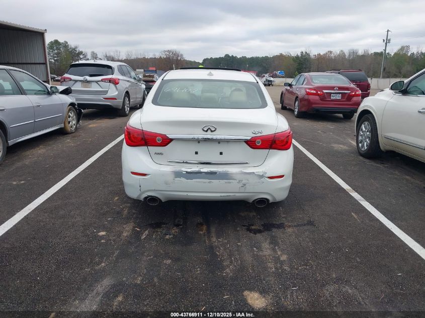 2014 Infiniti Q50 Premium VIN: JN1BV7AR5EM691707 Lot: 43766911