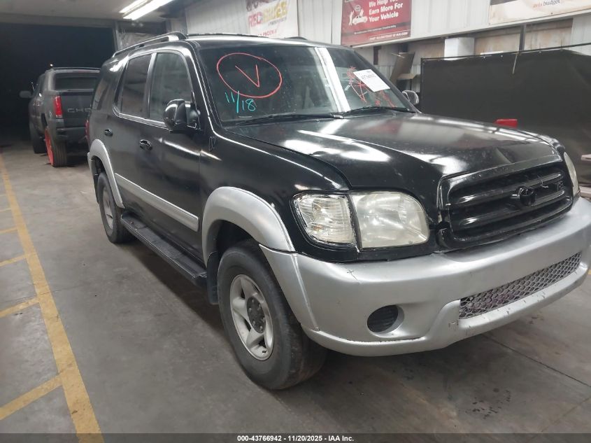 5TDBT44A71S038396 2001 Toyota Sequoia Sr5 V8 auction photo 1