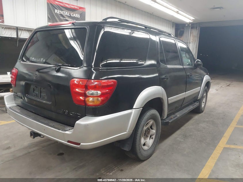 5TDBT44A71S038396 2001 TOYOTA SEQUOIA photo no. 4