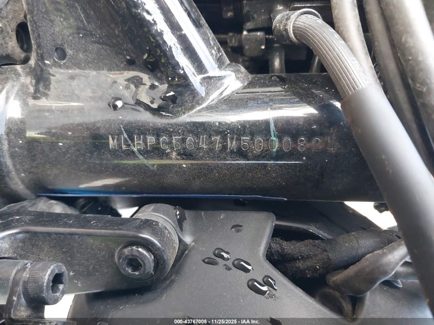 2021 Honda Cmx500 A2 VIN: MLHPC5647M5000824 Lot: 43767006