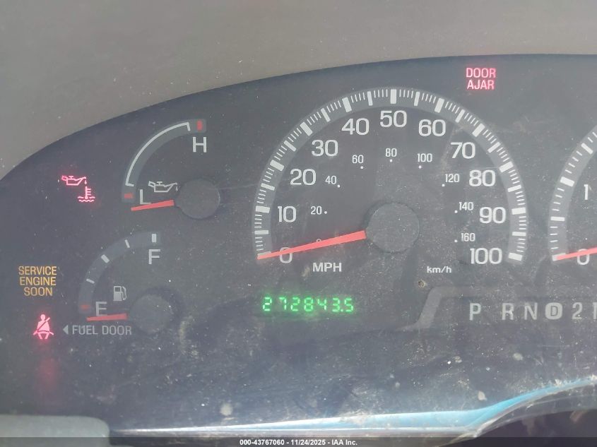 2000 Ford F-150 Lariat/Work Series/Xl/Xlt VIN: 1FTRX17L9YNB47943 Lot: 43767060