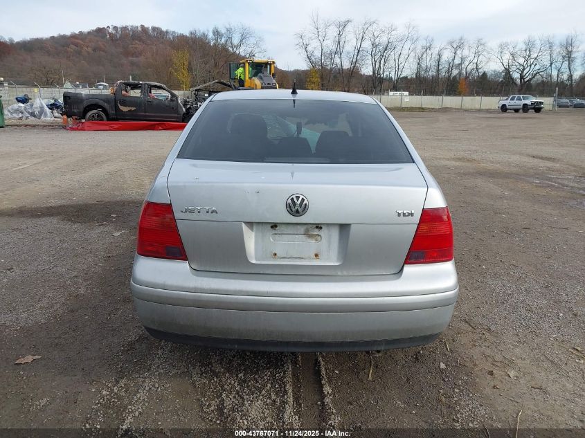 2002 Volkswagen Jetta Gls Tdi VIN: 3VWSP69M52M186502 Lot: 43767071