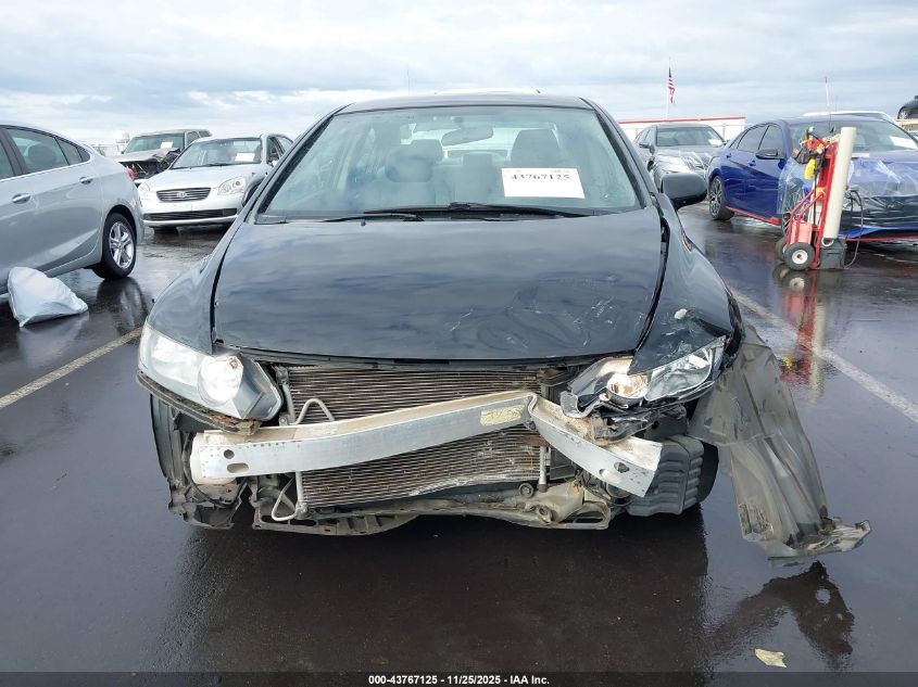 2009 Honda Civic Lx VIN: 2HGFA16589H324744 Lot: 43767125