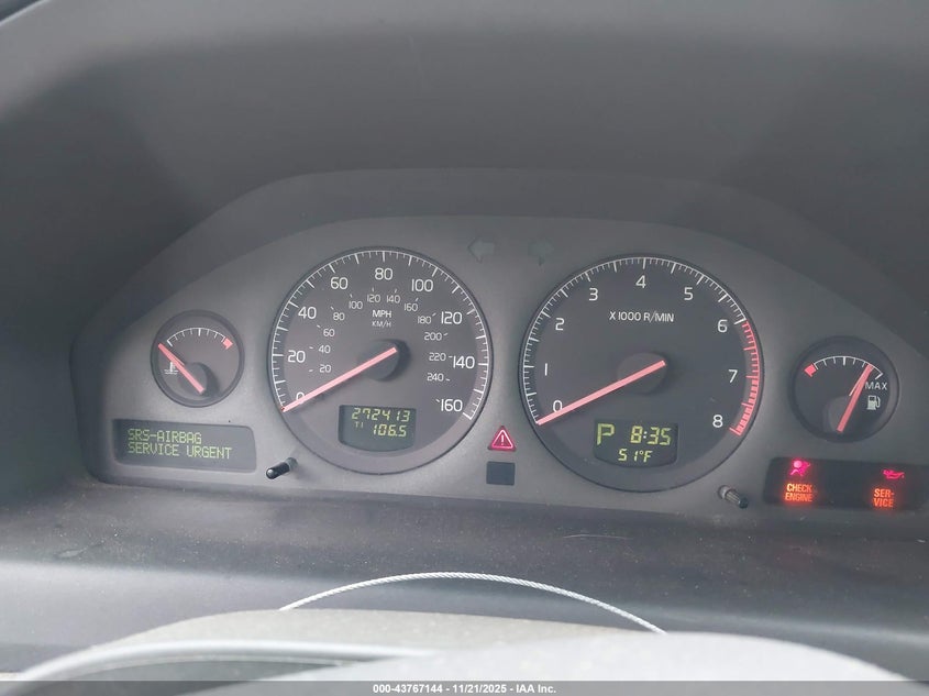 2001 Volvo S60 2.4 VIN: YV1RS61R812072775 Lot: 43767144