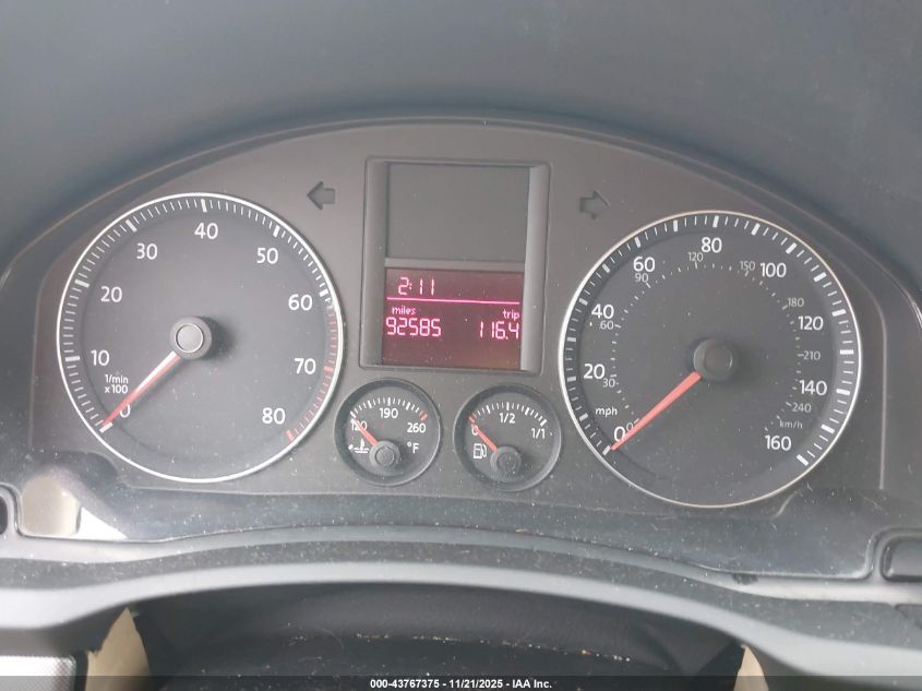 2009 Volkswagen Jetta Se/Sel VIN: 3VWRZ71K79M059091 Lot: 43767375