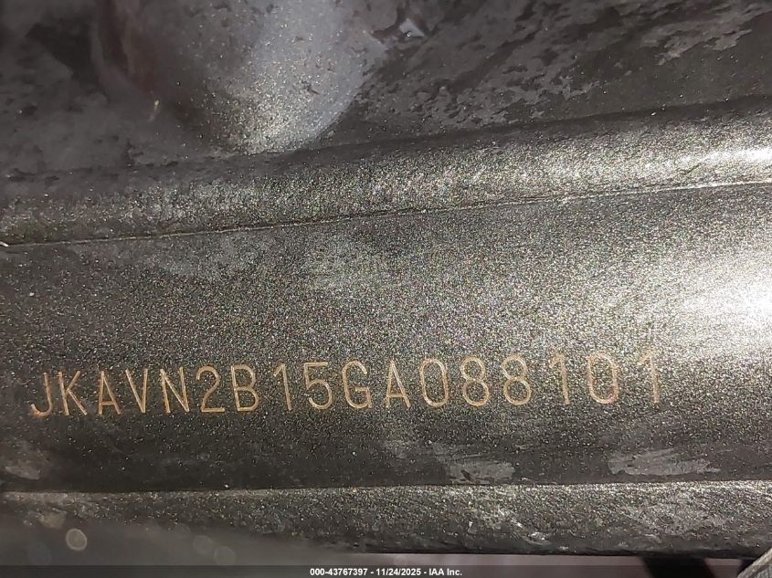 2016 Kawasaki Vn900 B VIN: JKAVN2B15GA088101 Lot: 43767397