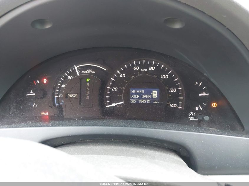 2007 Toyota Camry Hybrid VIN: JTNBB46KX73033580 Lot: 43767499