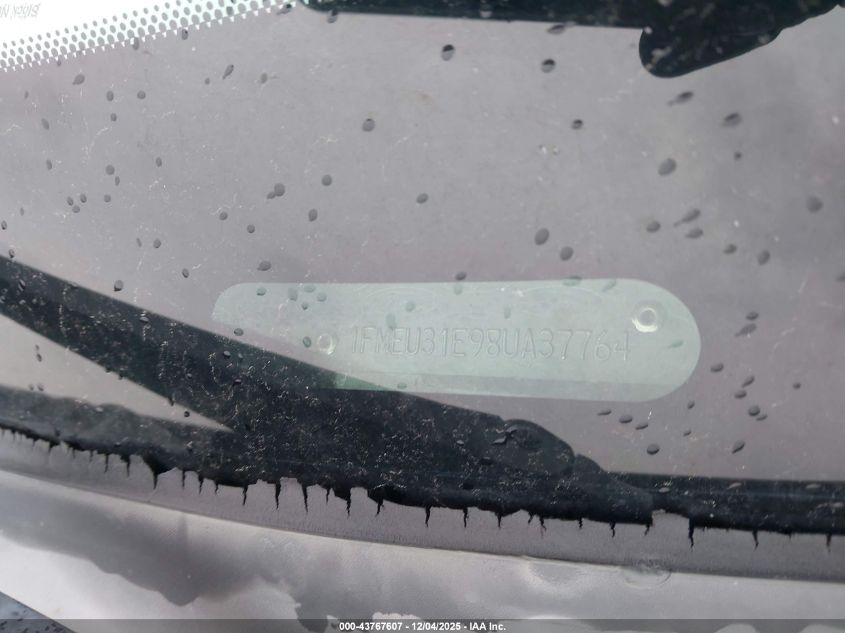 2008 Ford Explorer Sport Trac Xlt VIN: 1FMEU31E98UA37764 Lot: 43767607