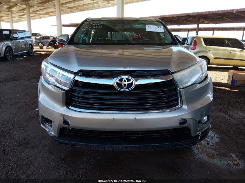 2014 Toyota Highlander Limited V6 VIN: 5TDYKRFH9ES025109 Lot: 43767713