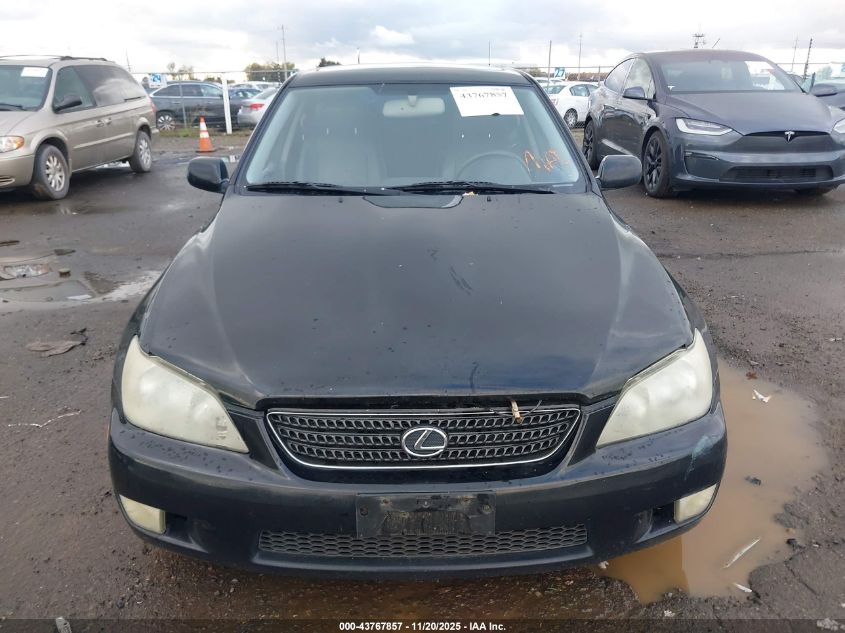 2002 Lexus Is 300 VIN: JTHBD192220049564 Lot: 43767857