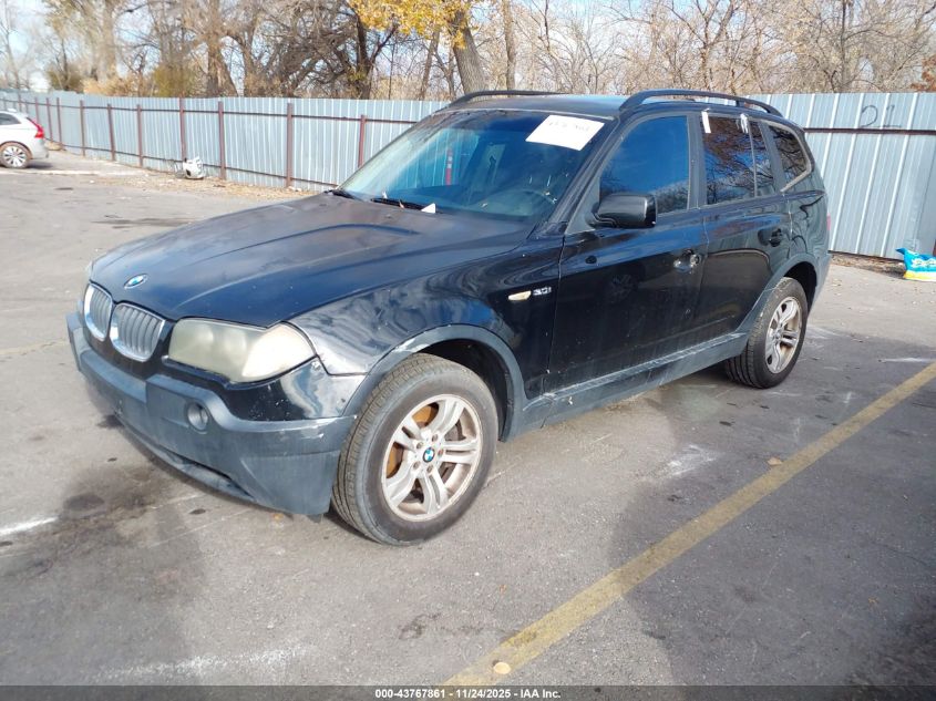 2005 BMW X3 3.0I VIN: WBXPA93415WD21344 Lot: 43767861