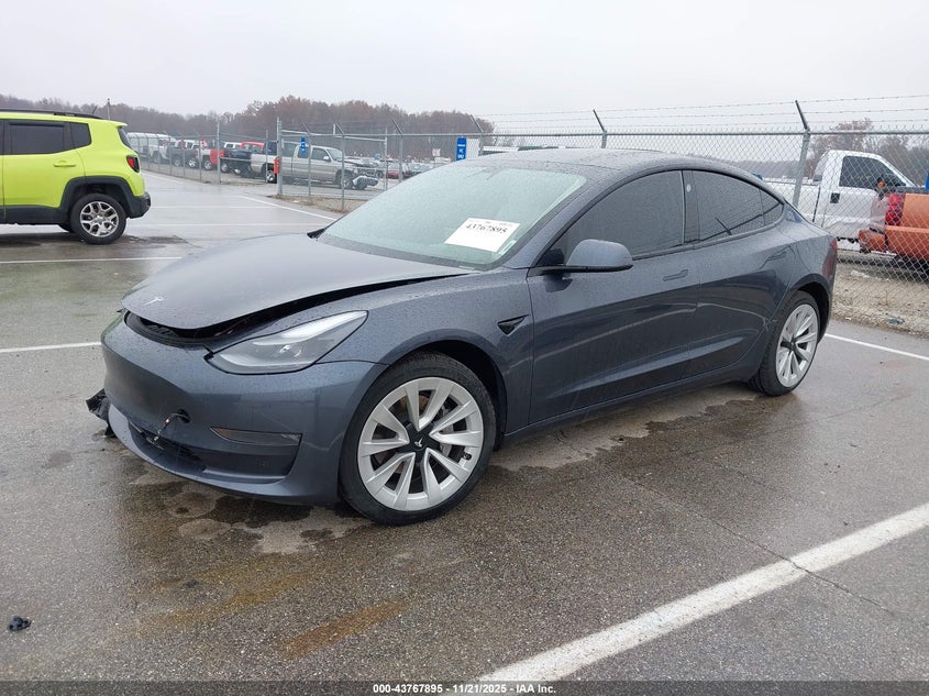 5YJ3E1EB2MF936045 2021 TESLA MODEL 3 photo no. 2
