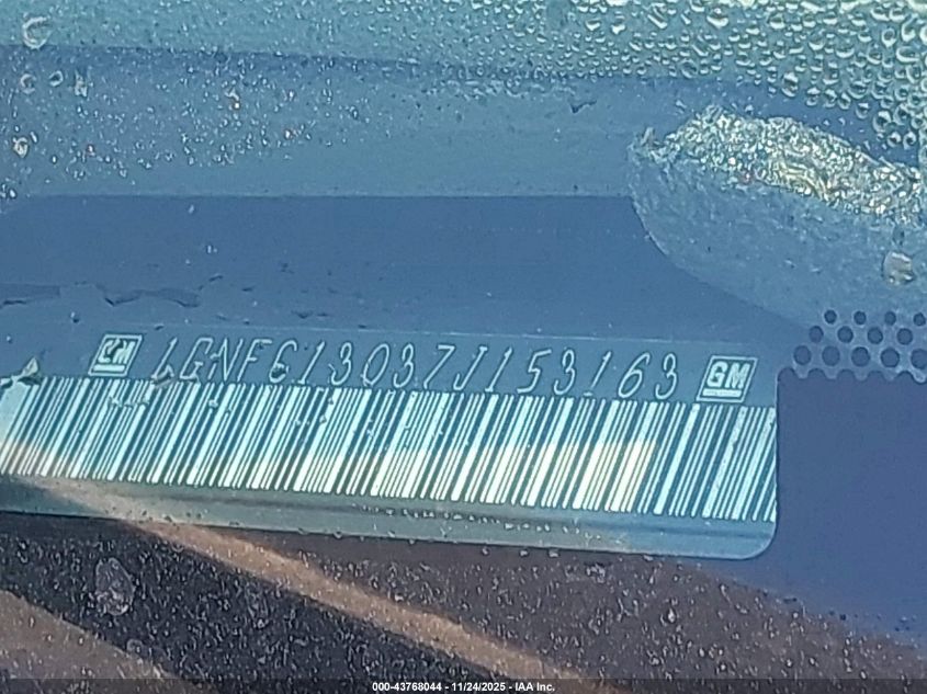 2007 Chevrolet Tahoe Ltz VIN: 1GNFC13037J153163 Lot: 43768044