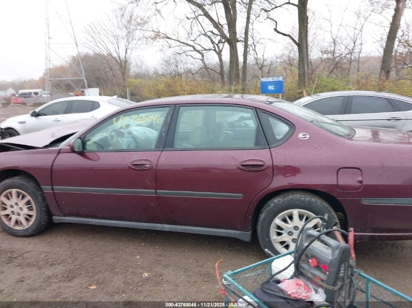 2004 Chevrolet Impala VIN: 2G1WF52E349413002 Lot: 43768046
