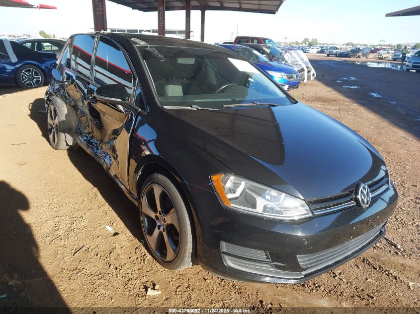 VOLKSWAGEN GOLF TSI S 4-DOOR/TSI SE 4-DOOR/TSI SEL 4-DOOR/TSI WOLFSBURG EDITION 4-DOOR