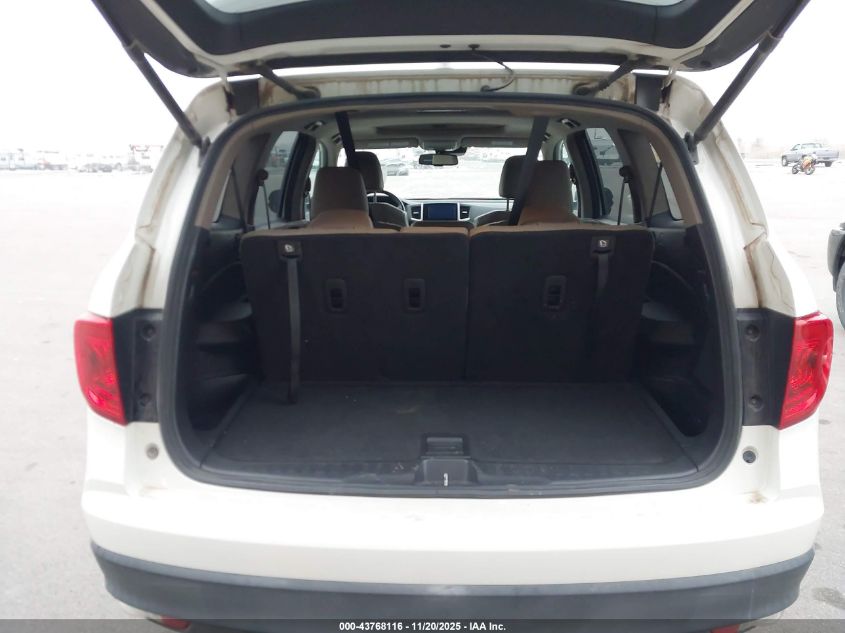 2016 Honda Pilot Ex-L VIN: 5FNYF6H63GB025967 Lot: 43768116