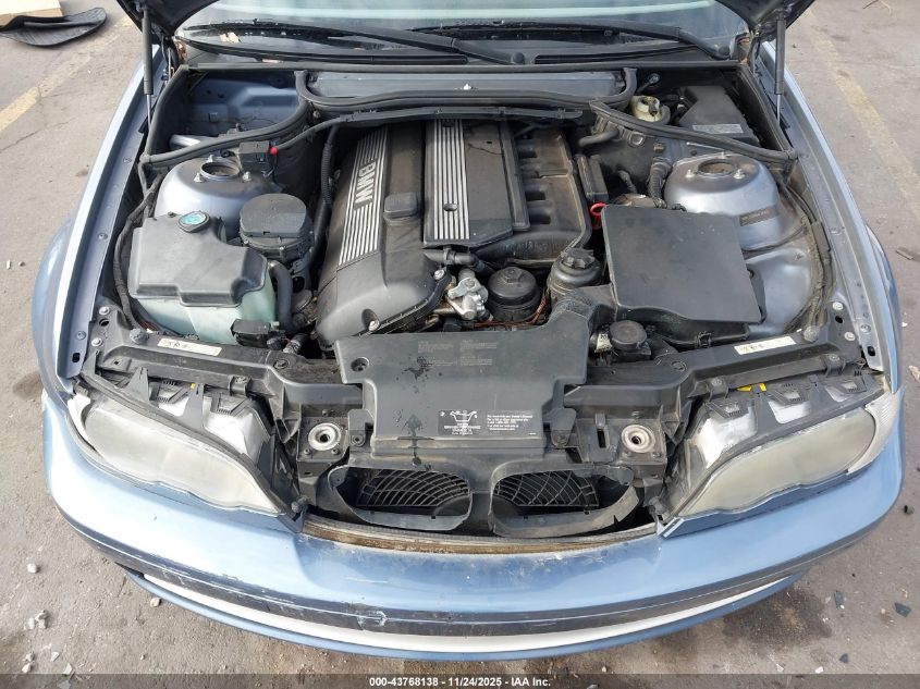 2003 BMW 330Ci VIN: WBABS53433JU98558 Lot: 43768138