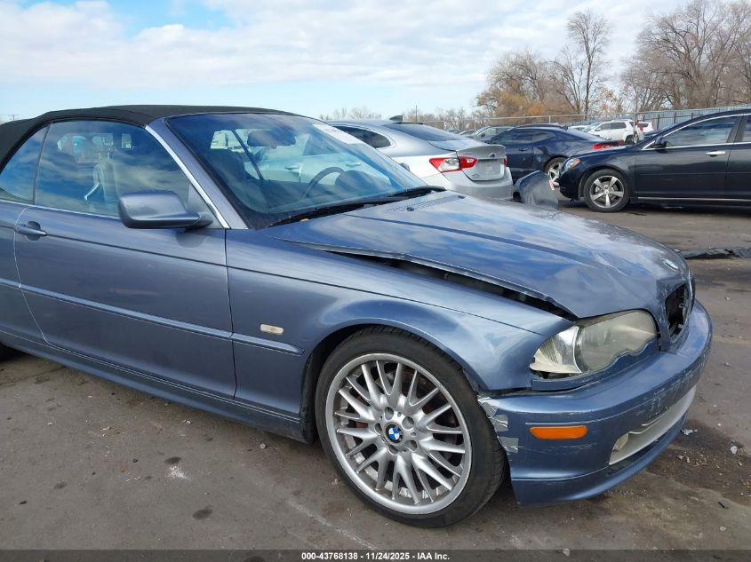 2003 BMW 330Ci VIN: WBABS53433JU98558 Lot: 43768138