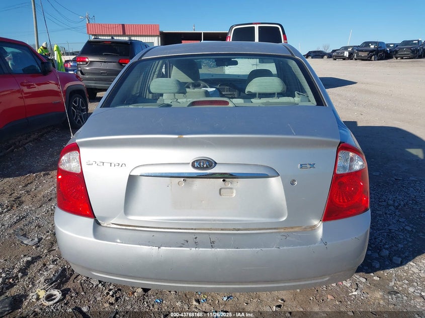 2006 Kia Spectra Ex/Lx/Sx VIN: KNAFE122665297476 Lot: 43768168