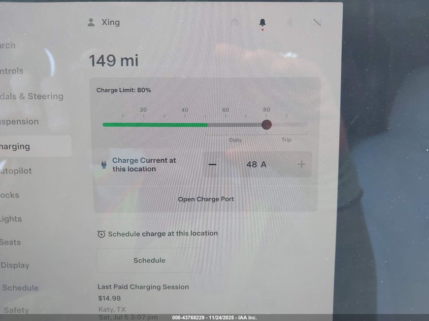 2022 Tesla Model X Dual Motor All-Wheel Drive VIN: 7SAXCAE51NF343010 Lot: 43768229