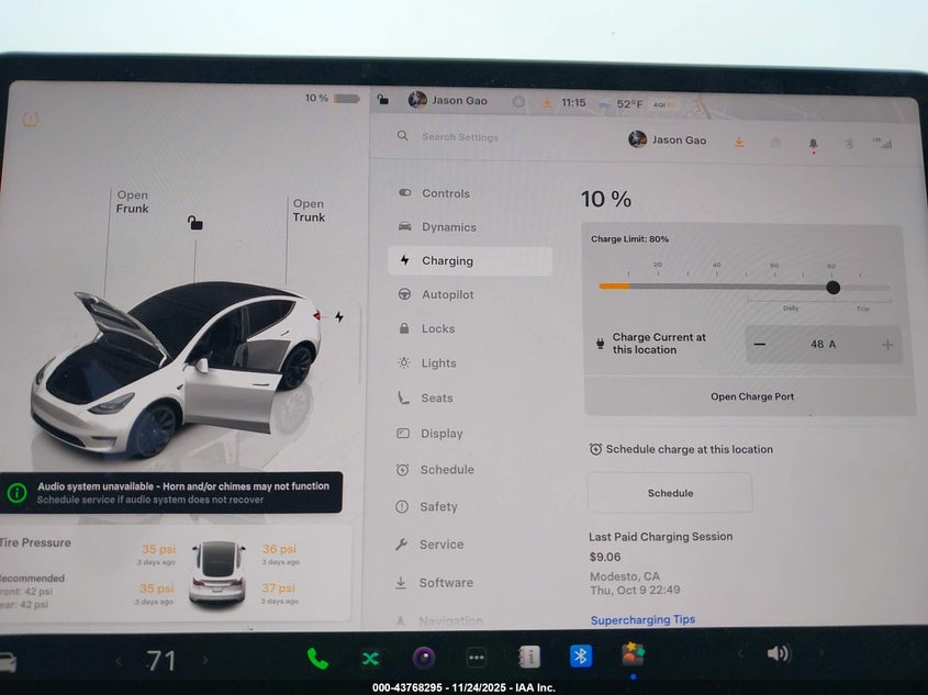 2023 Tesla Model Y Awd/Long Range Dual Motor All-Wheel Drive VIN: 7SAYGDEE7PF691505 Lot: 43768295