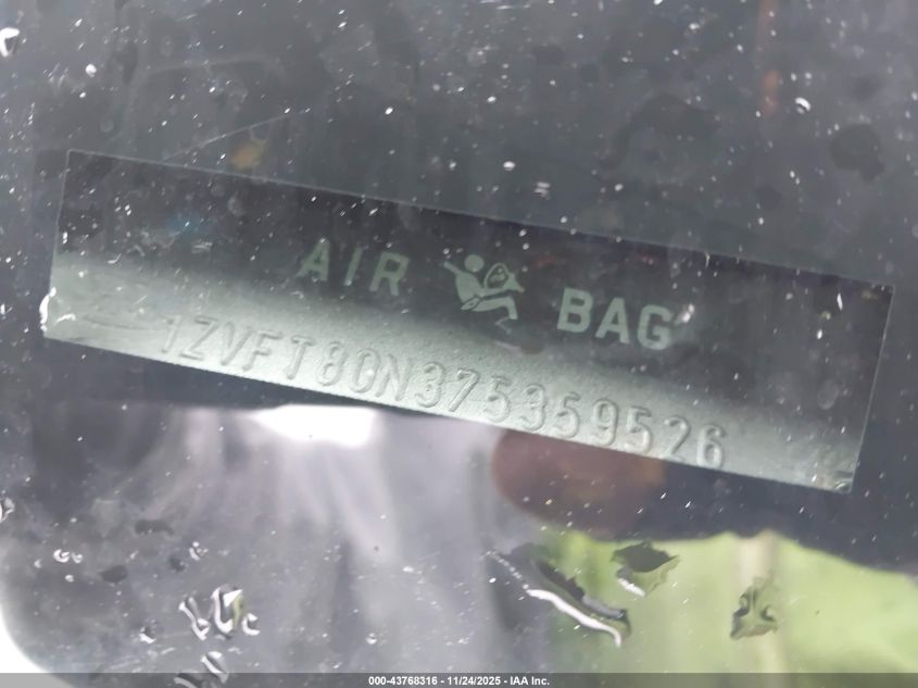 2007 Ford Mustang V6 Deluxe/V6 Premium VIN: 1ZVFT80N375359526 Lot: 43768316