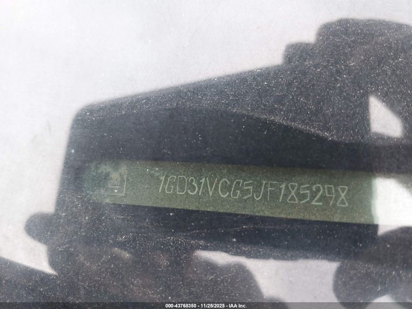 2018 GMC Sierra 3500Hd Chassis VIN: 1GD31VCG5JF185298 Lot: 43768350