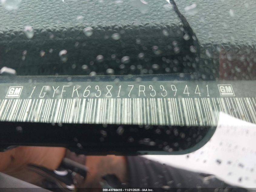 2007 Cadillac Escalade Standard VIN: 1GYFK63817R339441 Lot: 43768415
