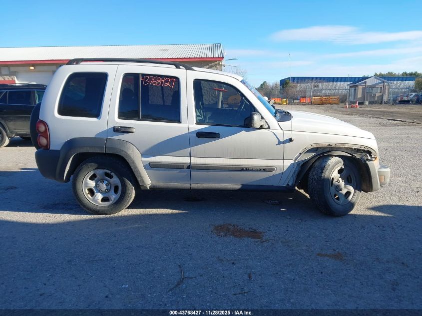 2006 Jeep Liberty Sport VIN: 1J4GL48K16W231296 Lot: 43768427