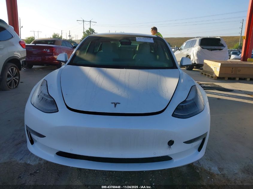 2022 Tesla Model 3 Long Range Dual Motor All-Wheel Drive VIN: 5YJ3E1EB2NF194649 Lot: 43768448