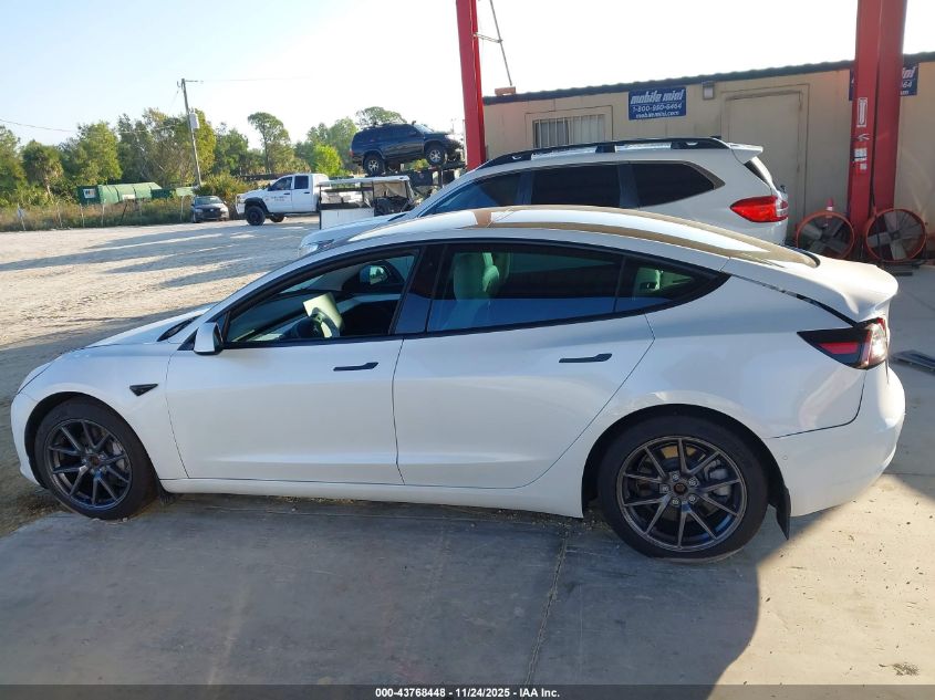 2022 Tesla Model 3 Long Range Dual Motor All-Wheel Drive VIN: 5YJ3E1EB2NF194649 Lot: 43768448