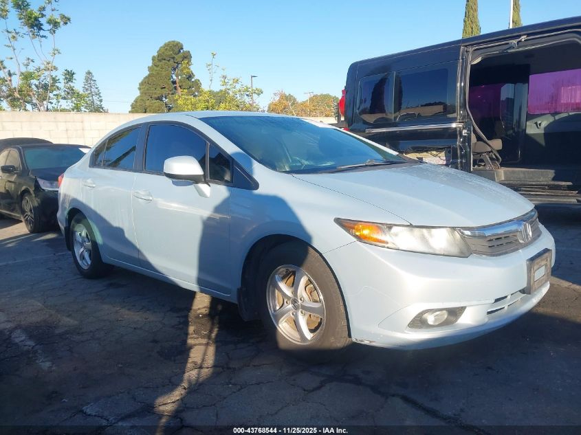 2012 Honda Civic Natural Gas VIN: 19XFB5F57CE000576 Lot: 43768544