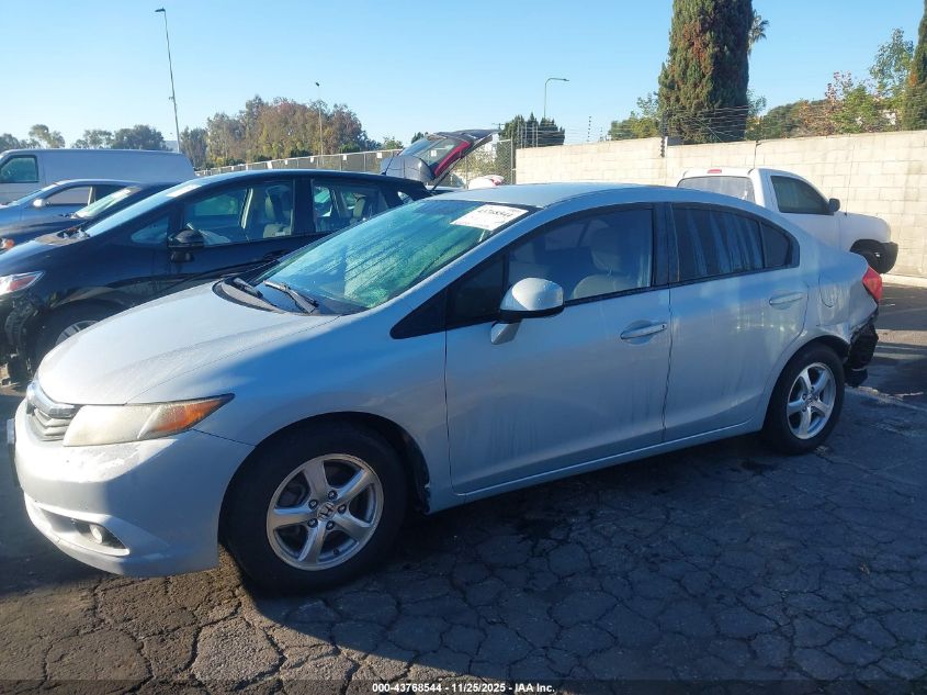 2012 Honda Civic Natural Gas VIN: 19XFB5F57CE000576 Lot: 43768544