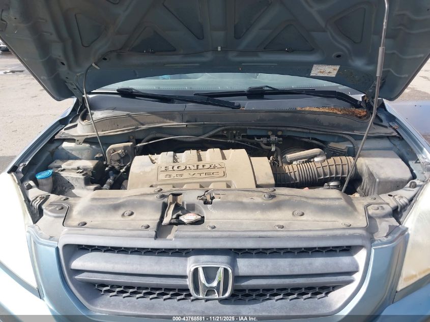 2005 Honda Pilot Ex-L VIN: 5FNYF18585B057093 Lot: 43768581