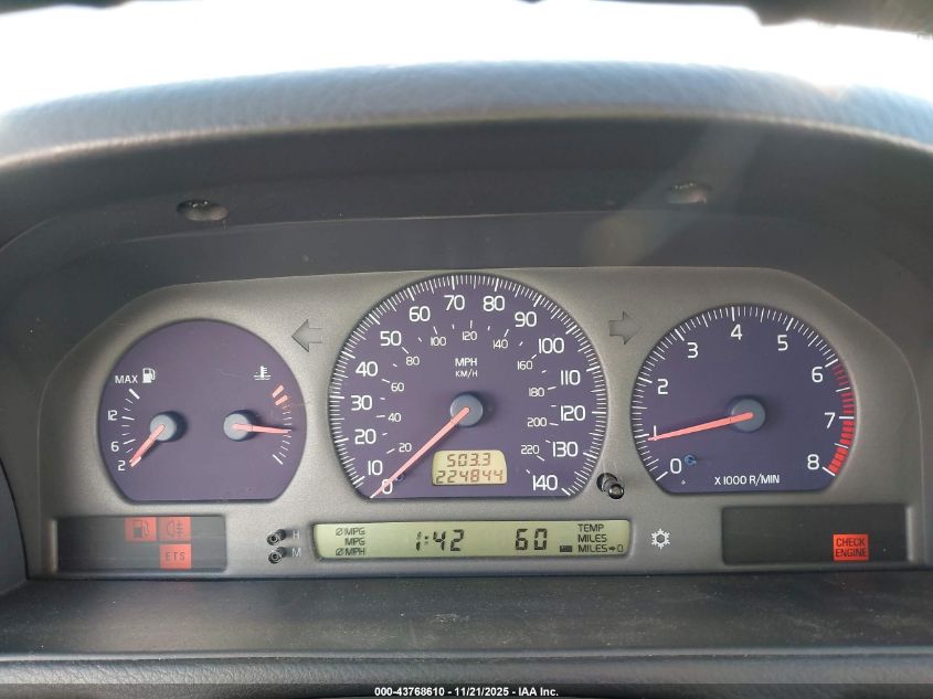 1999 Volvo V70 R VIN: YV1LV62D3X2558791 Lot: 43768610