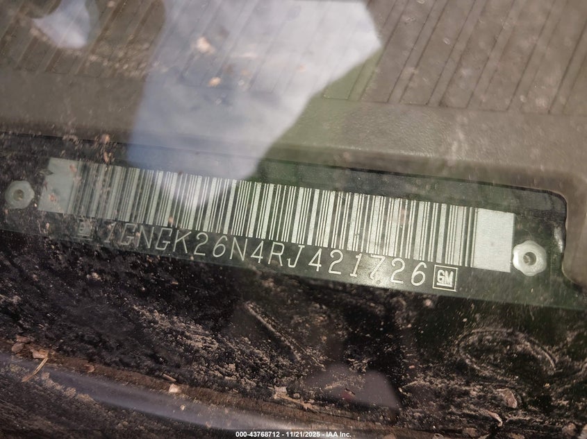 1994 Chevrolet Suburban K2500 VIN: 1GNGK26N4RJ421726 Lot: 43768712