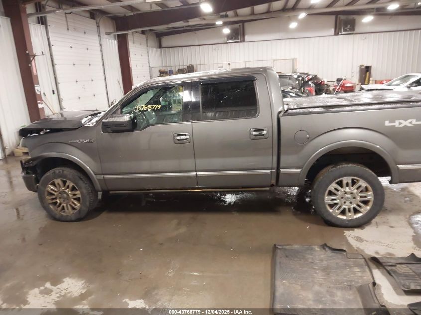 2013 Ford F-150 Platinum VIN: 1FTFW1EF1DFD36805 Lot: 43768779