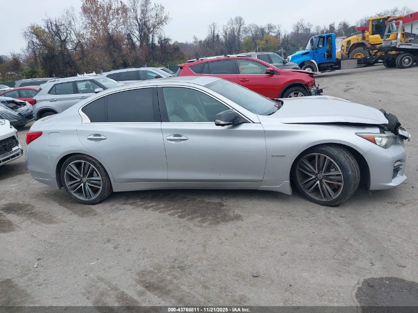 2014 Infiniti Q50 Hybrid Sport VIN: JN1AV7AP1EM691956 Lot: 43768811