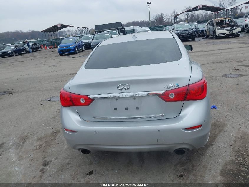 2014 Infiniti Q50 Hybrid Sport VIN: JN1AV7AP1EM691956 Lot: 43768811
